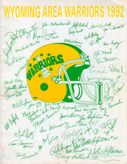 1992 Warrior Football Program Cover